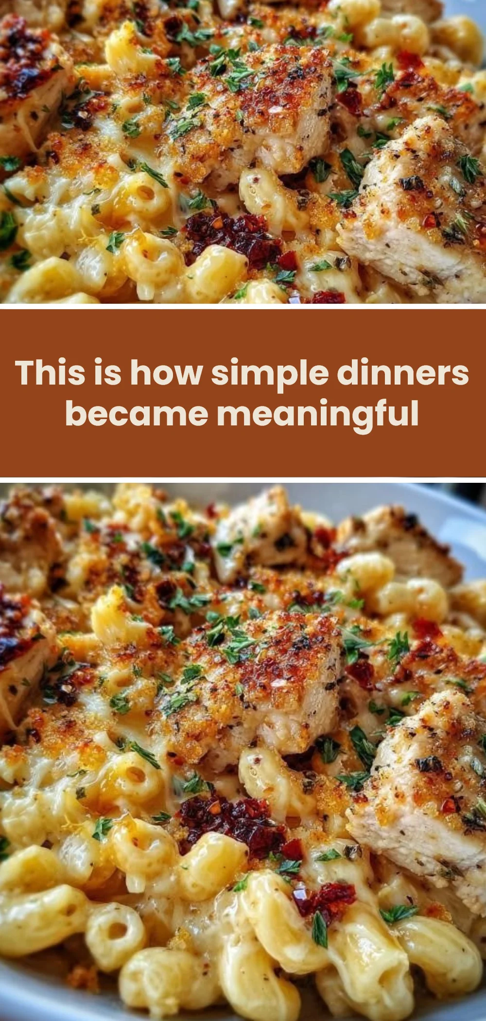 This is how simple dinners became meaningful