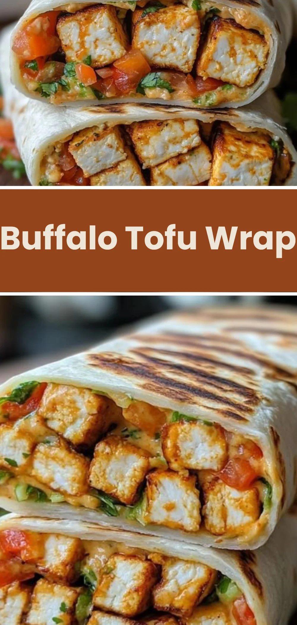 Buffalo Tofu Wrap