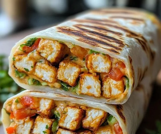 Buffalo Tofu Wrap