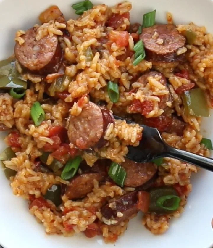 Cajun Sausage and Rice Skillet