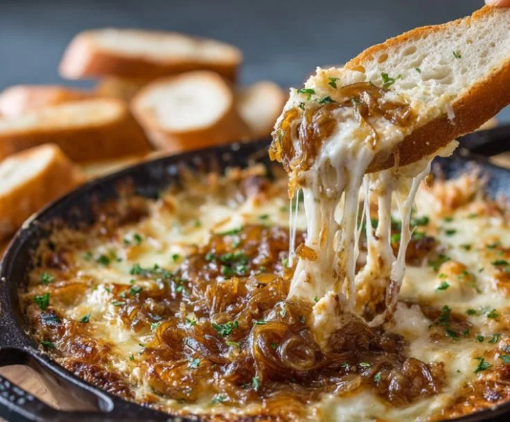 Caramelized Onion and Gruyere Cheese Dip
