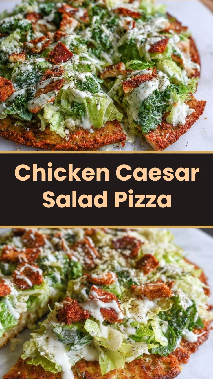 Chicken Caesar Salad Pizza