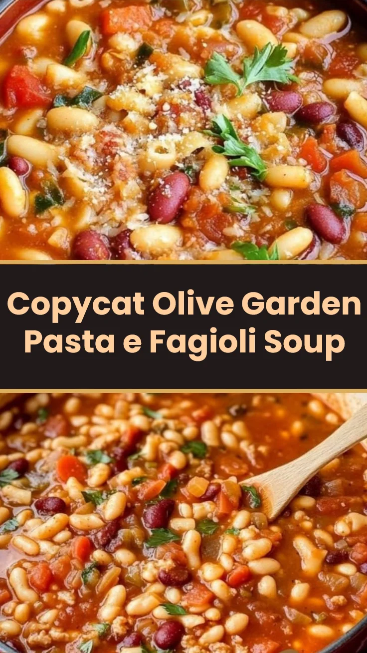 Copycat Olive Garden Pasta e Fagioli Soup