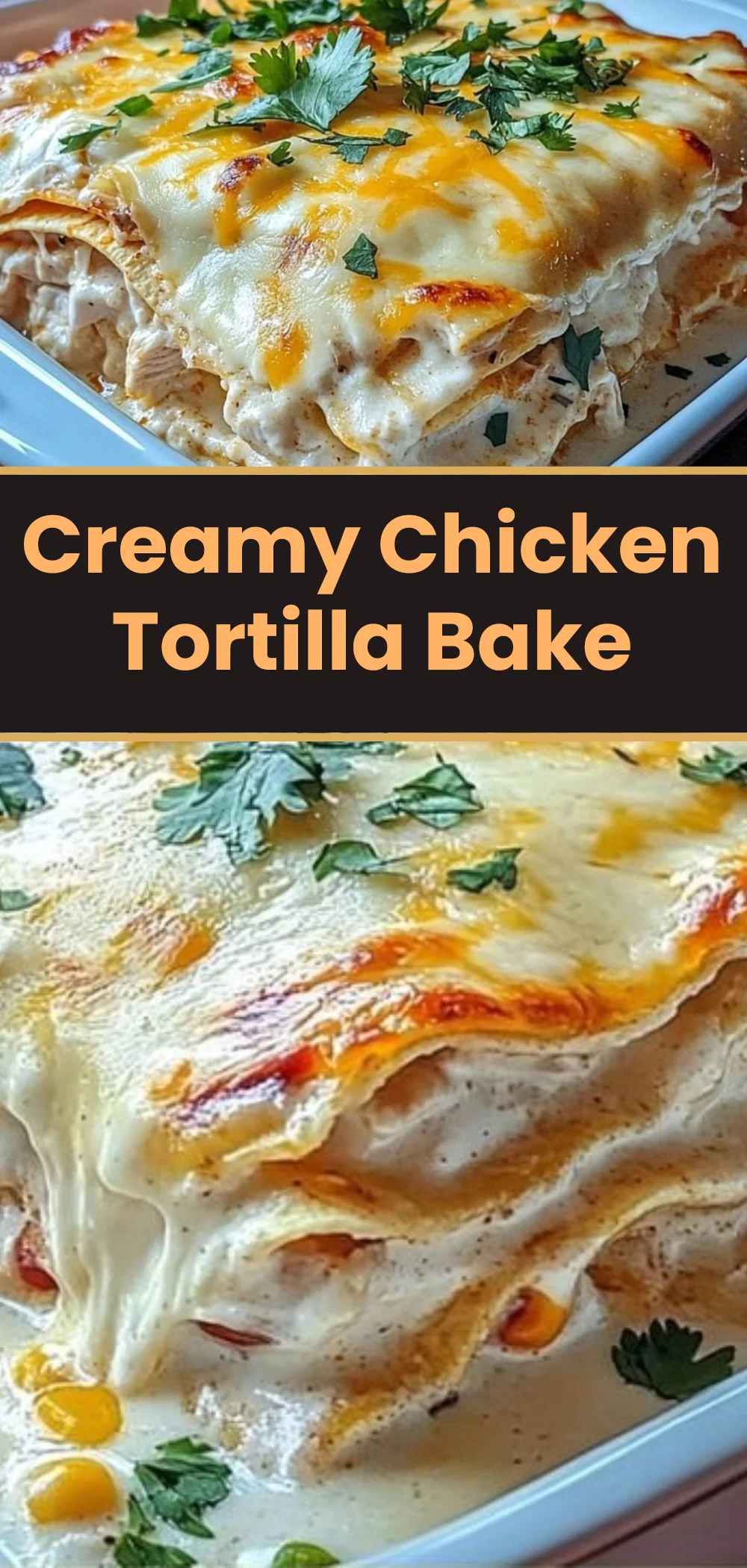 Creamy Chicken Tortilla Bake
