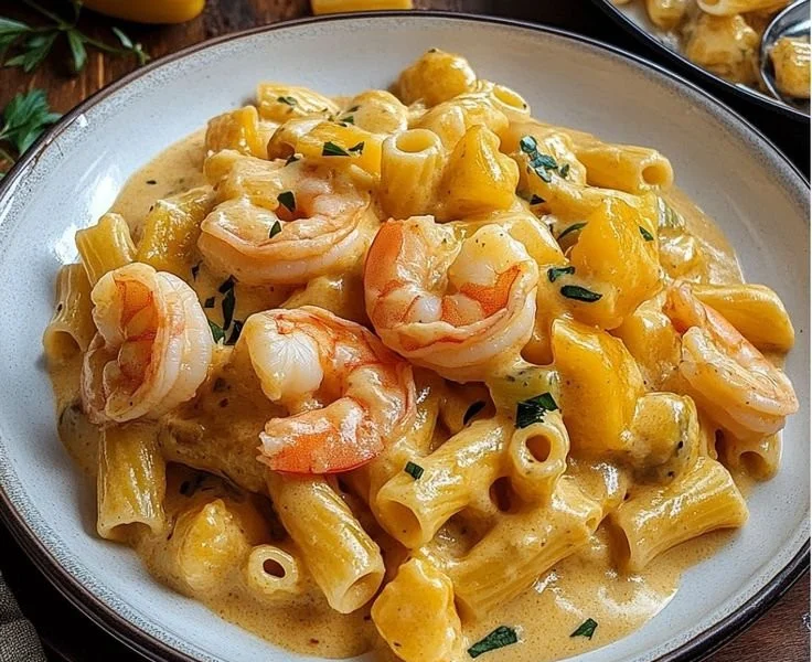 Creamy Jamaican Shrimp Rasta Pasta