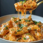 Creamy Tomato Garlic Pasta in 30 Minutes 3 Creamy tomato garlic pasta dish served in a bowl with herbs