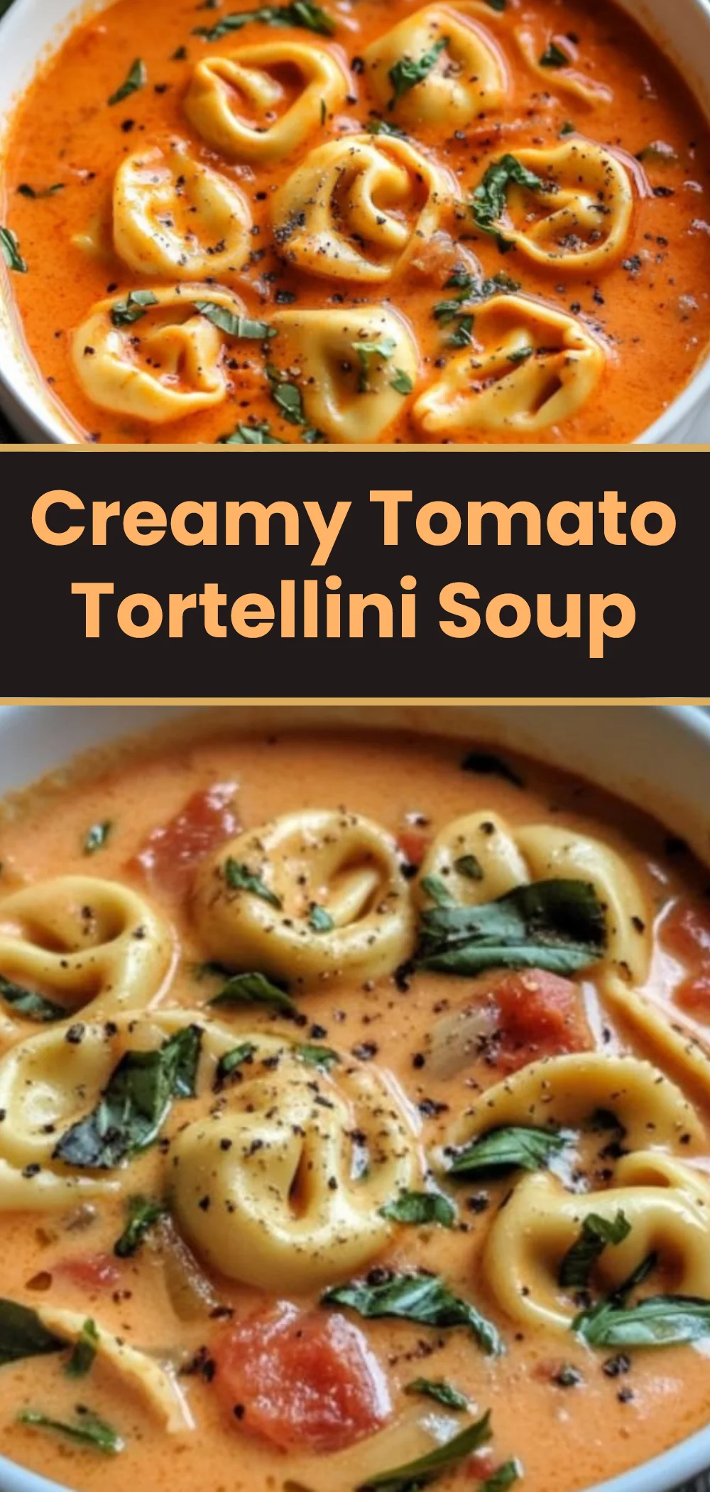 Creamy Tomato Tortellini Soup