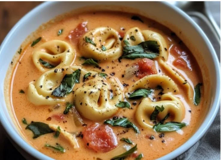 Creamy Tomato Tortellini Soup