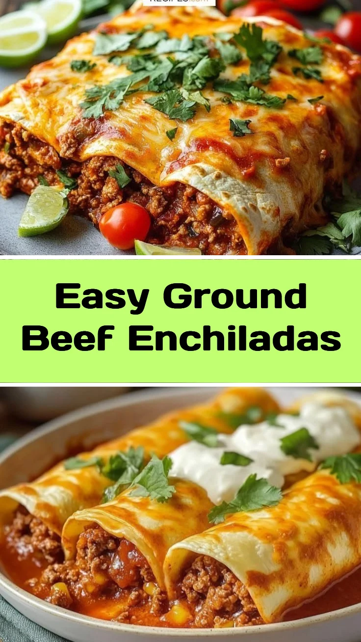 Easy Ground Beef Enchiladas