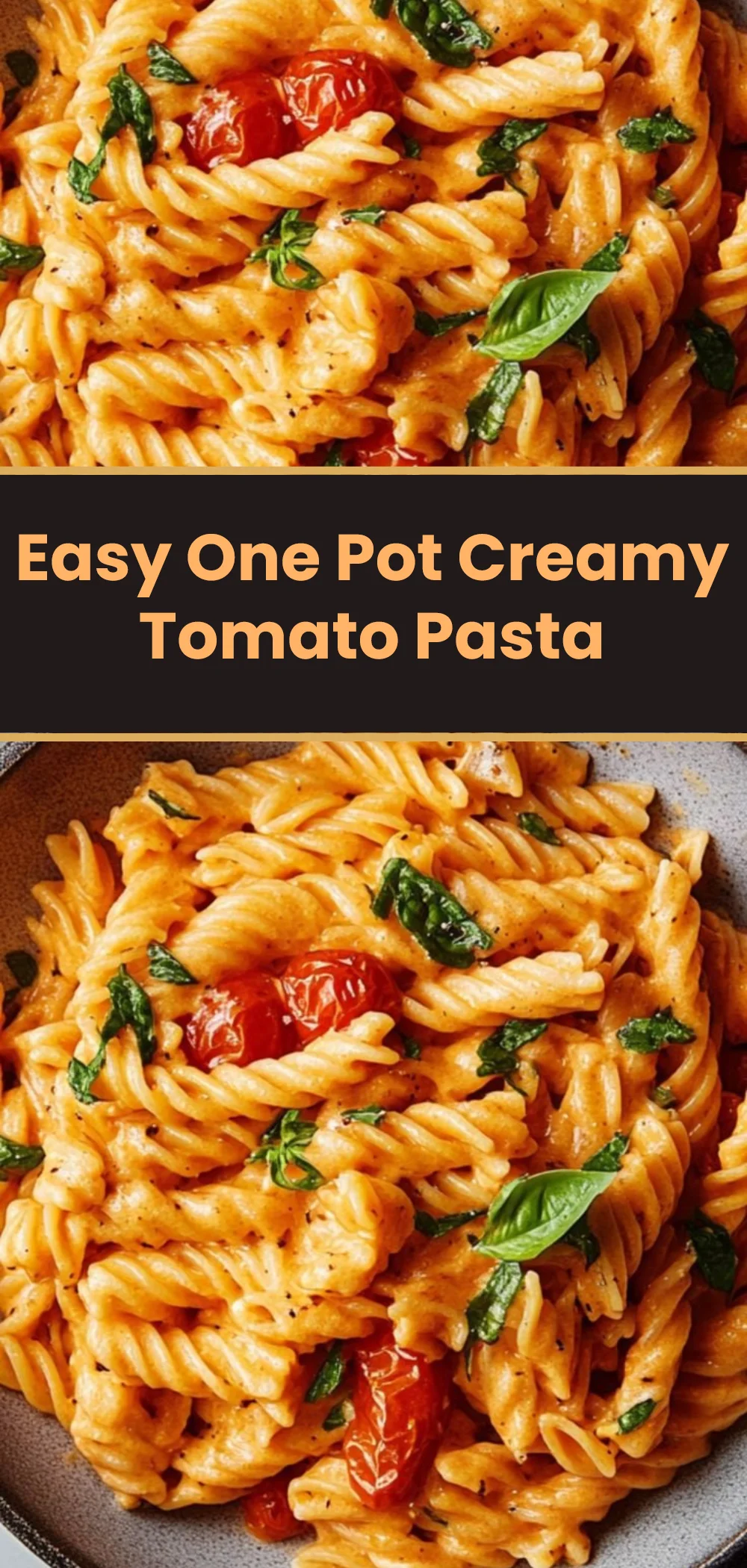 Easy One Pot Creamy Tomato Pasta