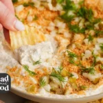 Fried Pickle Dip 3 Delicious fried pickle dip served with crunchy tortilla chips