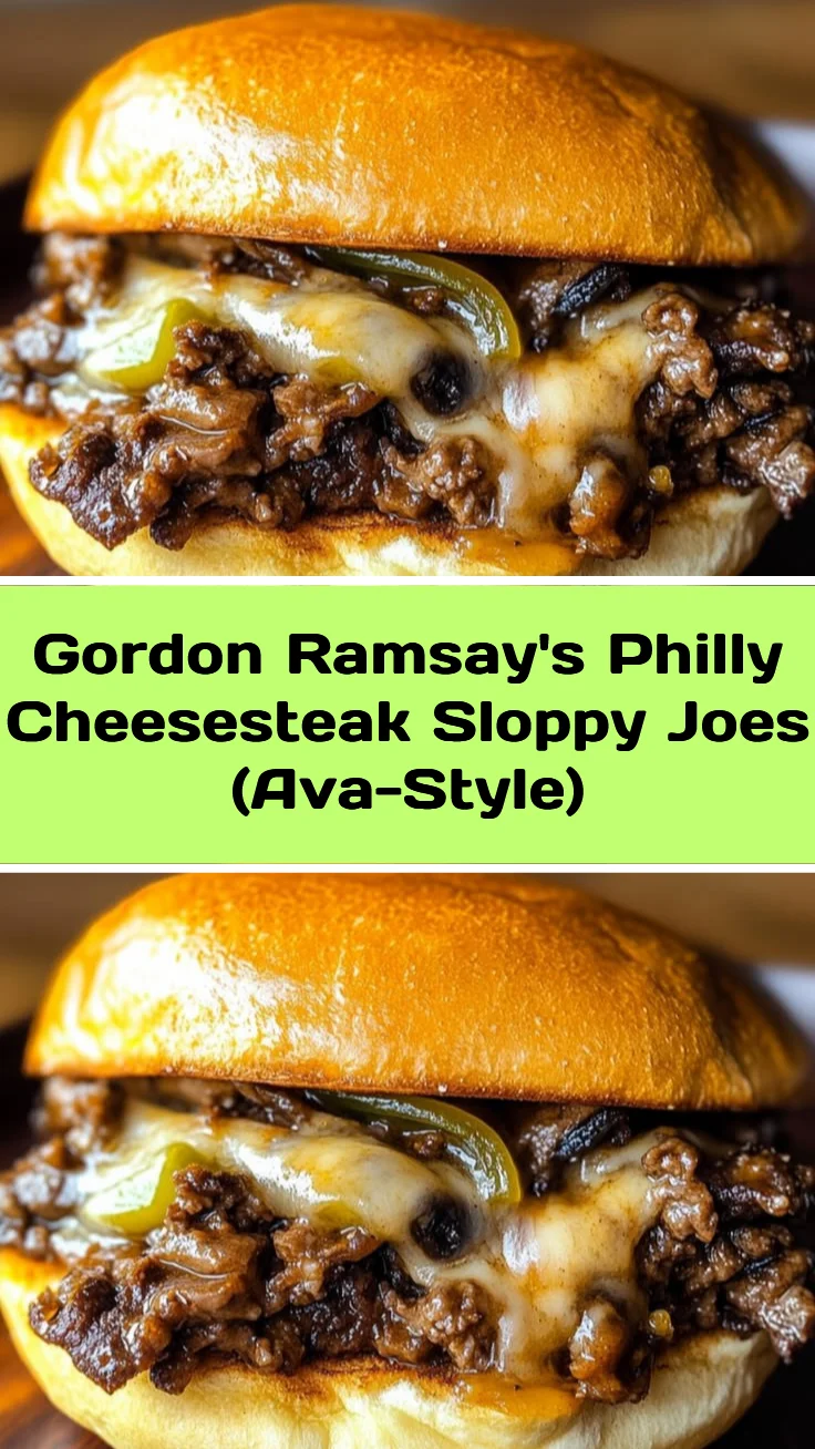 Gordon Ramsay's Philly Cheesesteak Sloppy Joes (Ava-Style)