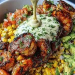 grilled shrimp bowl with avocado and corn salsa 2026 06 02 054912