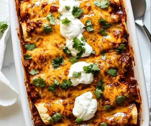 Ground Beef Enchiladas