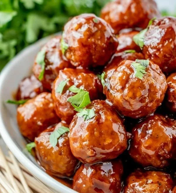 Honey BBQ Crockpot Meatballs