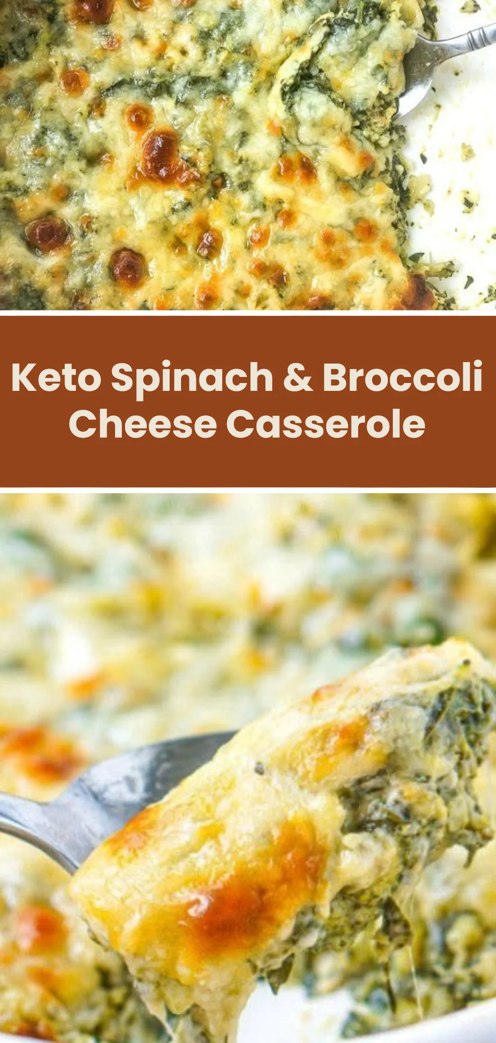 Keto Spinach & Broccoli Cheese Casserole