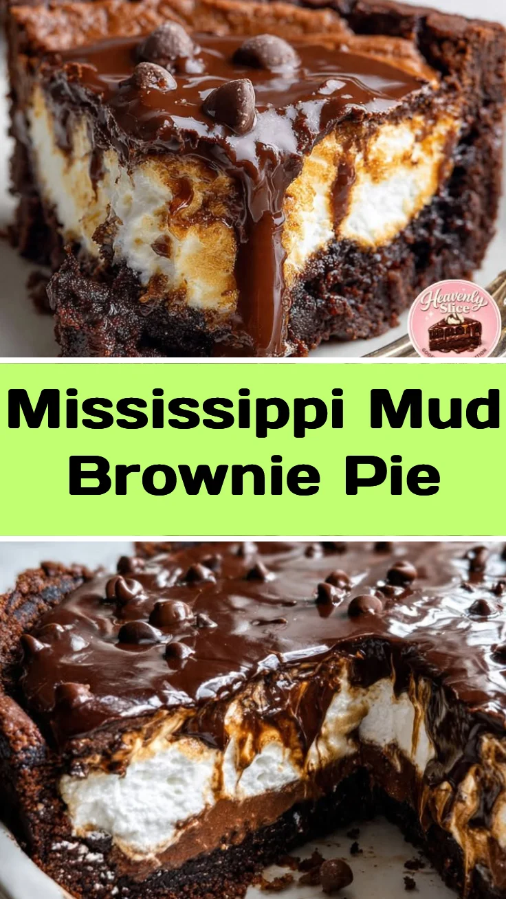 Mississippi Mud Brownie Pie