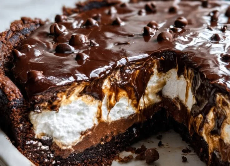 Mississippi Mud Brownie Pie
