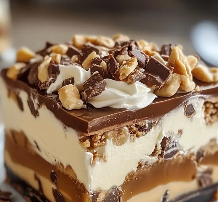 No Bake Turtle Lush Dessert