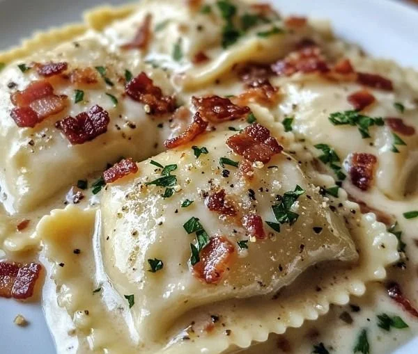 Olive Garden Ravioli Carbonara