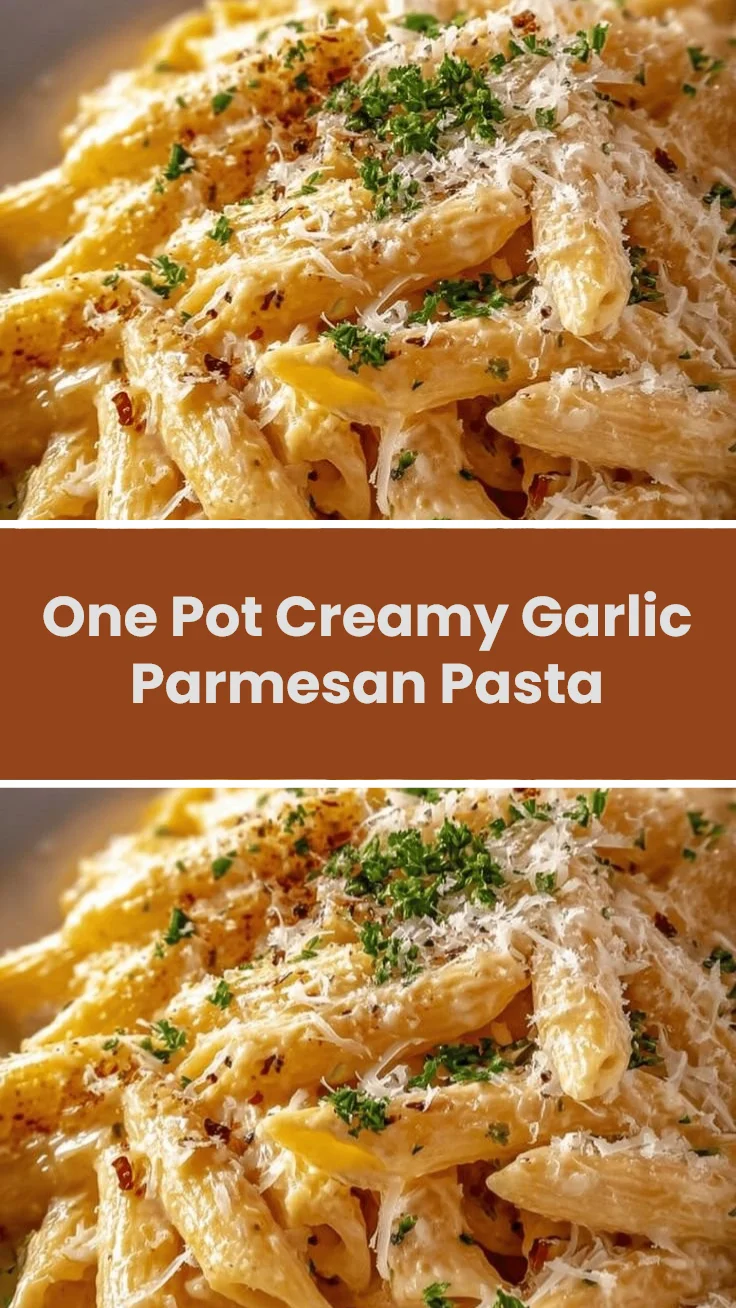 One Pot Creamy Garlic Parmesan Pasta