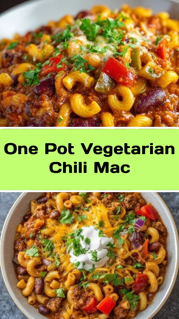 One Pot Vegetarian Chili Mac