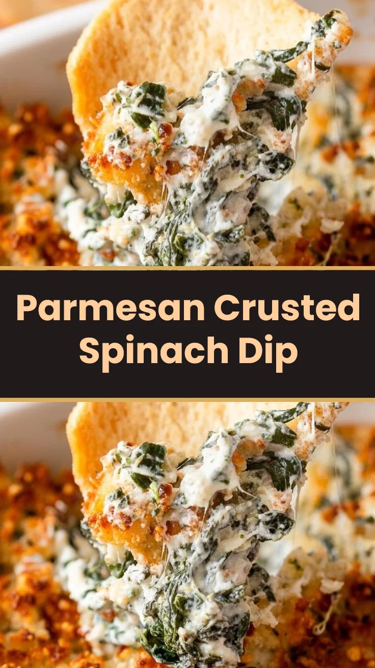Parmesan Crusted Spinach Dip