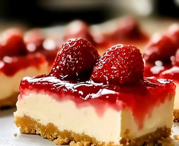 Philadelphia Strawberry Cheesecake Bars