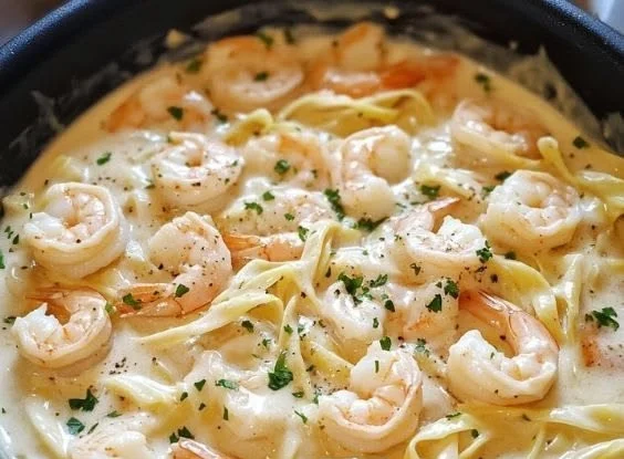 Quick and Delicious One Pot Shrimp and Crab Alfredo