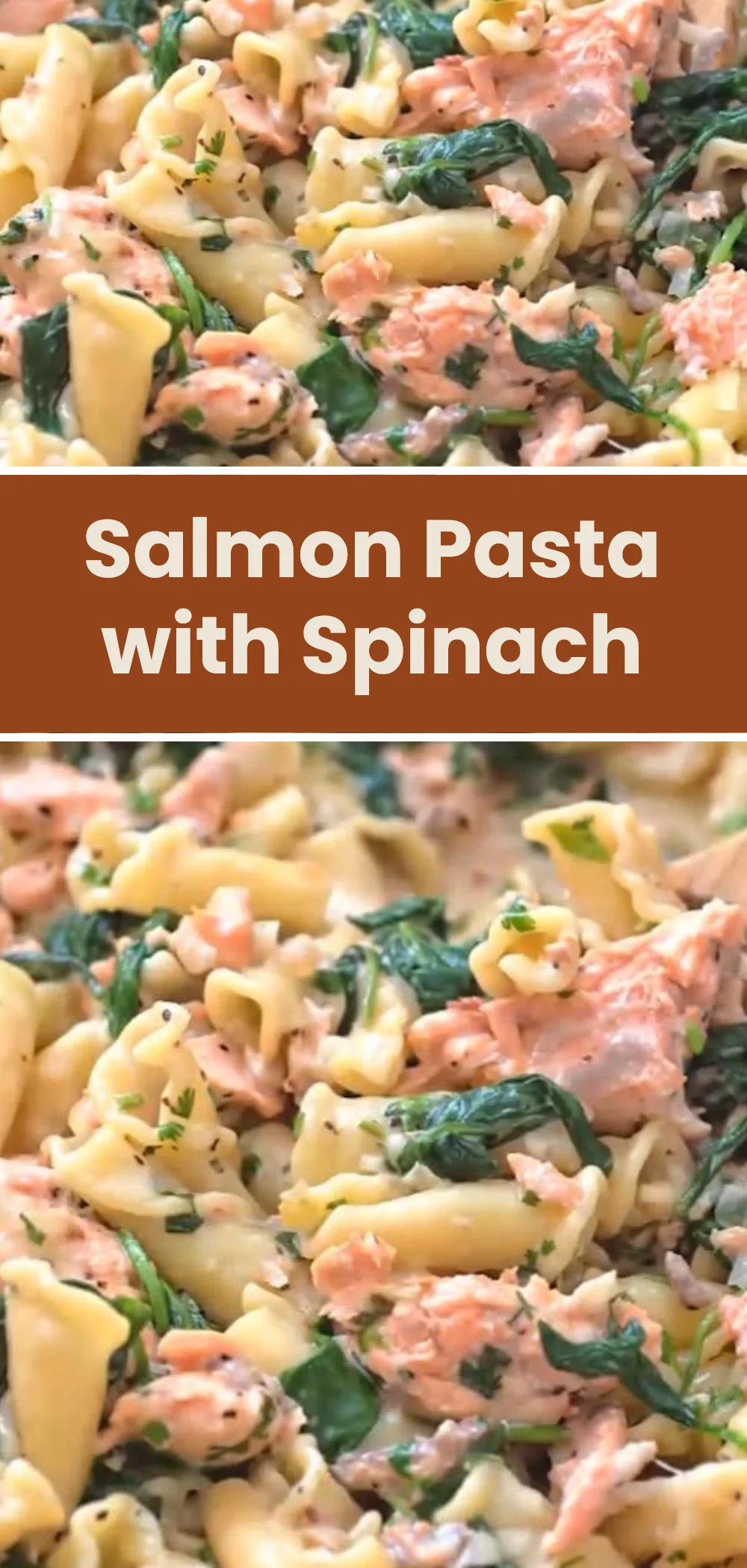 Salmon Pasta with Spinach