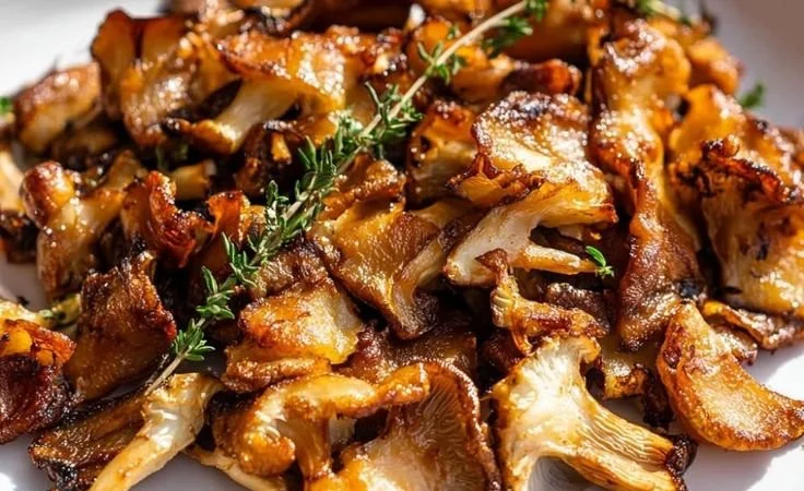 Sautéed Lion’s Mane Mushrooms with Butter and Herbs
