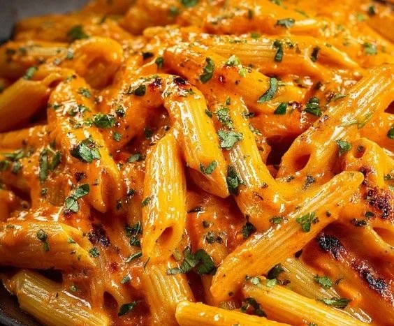 Silky Tomato Garlic Pasta