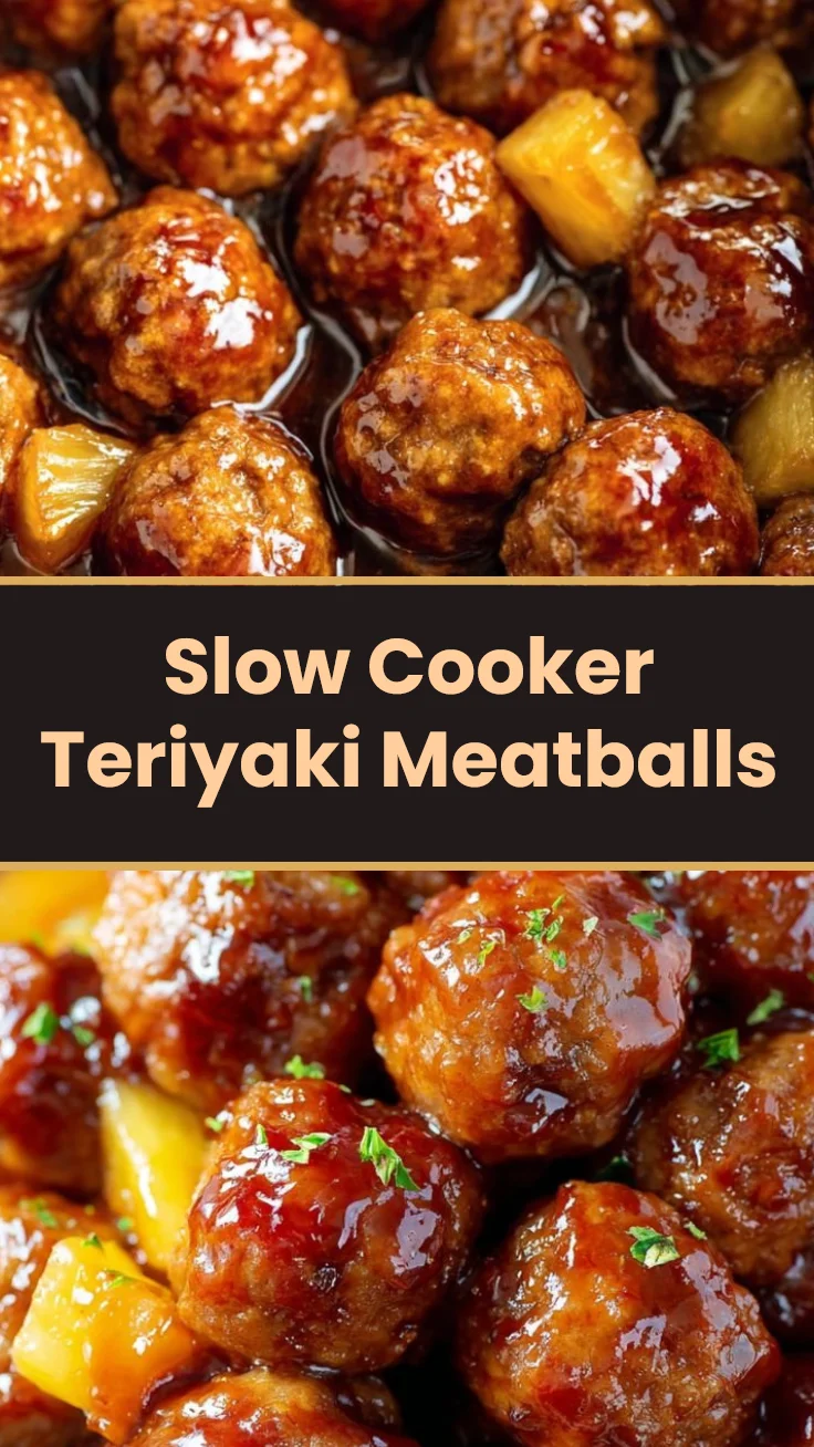 Slow Cooker Teriyaki Meatballs
