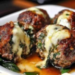 spinach garlic meatballs stuffed with mozzarella 2026 06 02 055251