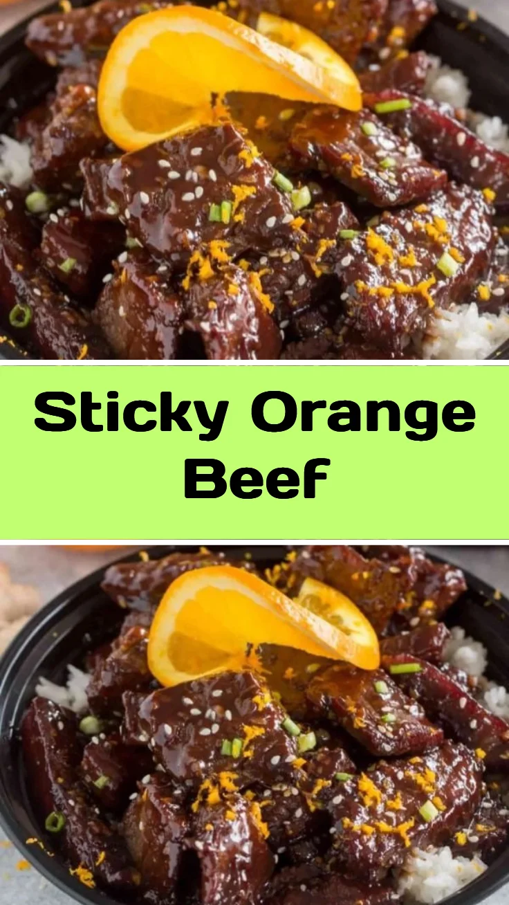 Sticky Orange Beef