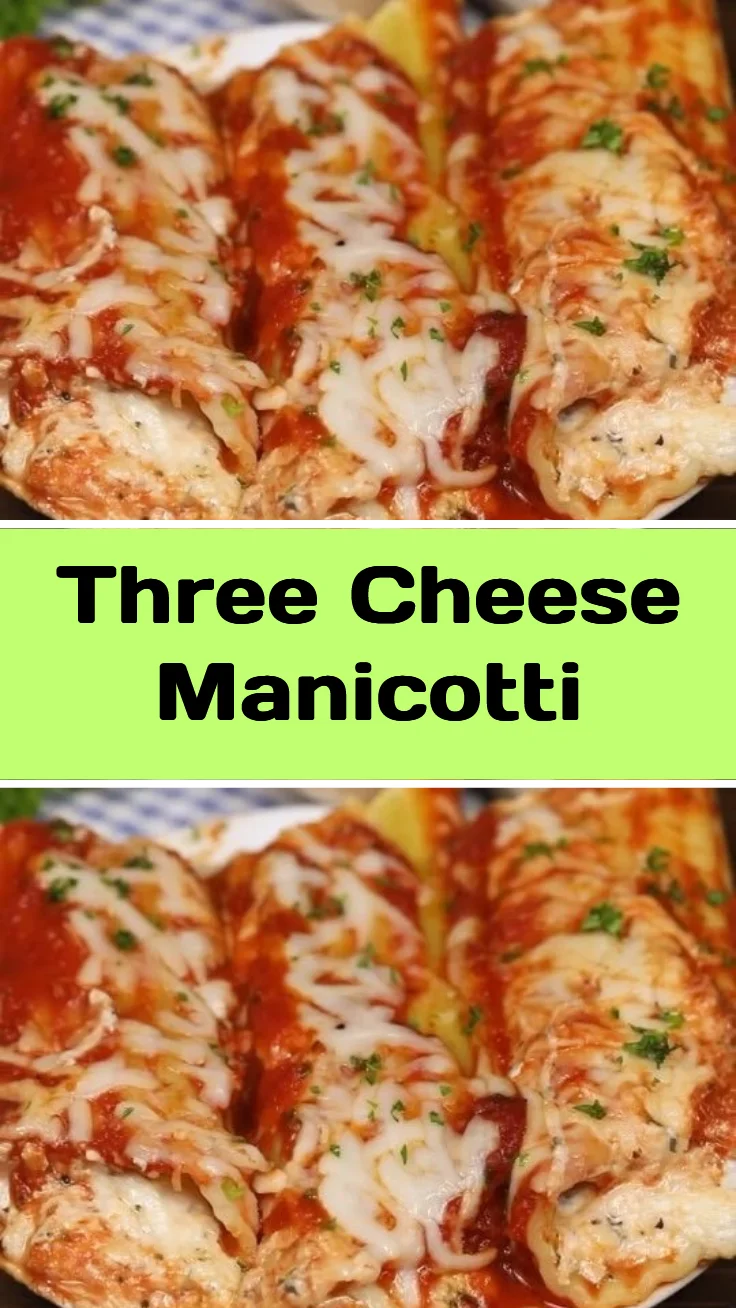 Three Cheese Manicotti
