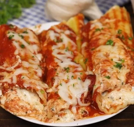 Three Cheese Manicotti