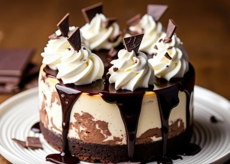 Ultimate Hot Fudge Sundae Brownie Cheesecake