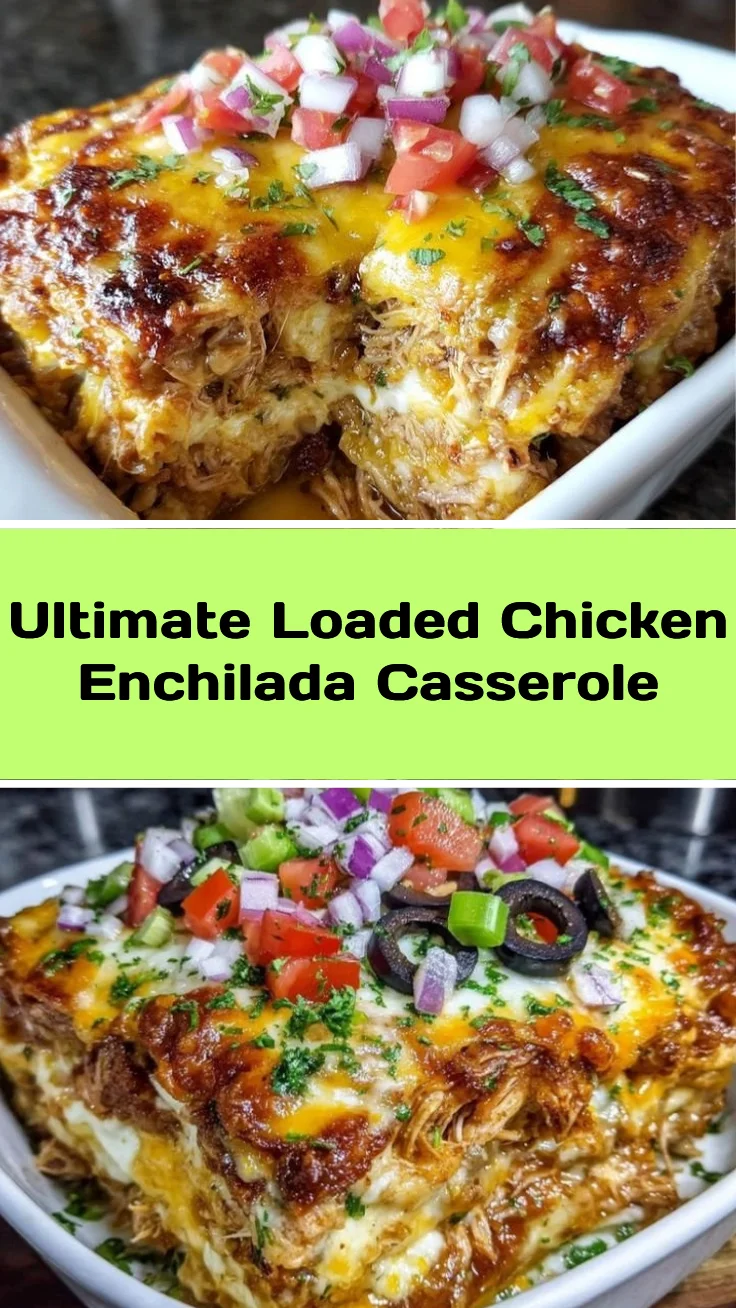 Ultimate Loaded Chicken Enchilada Casserole
