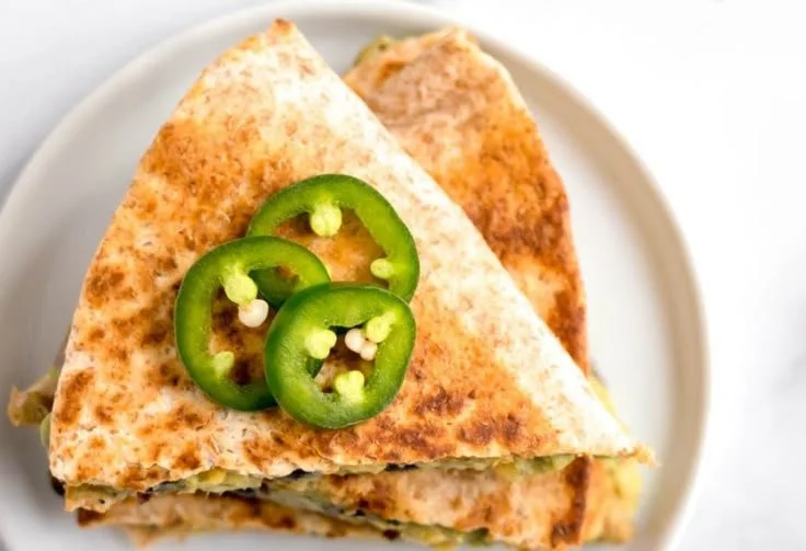 Vegan Quesadillas with Black Beans and Avocado