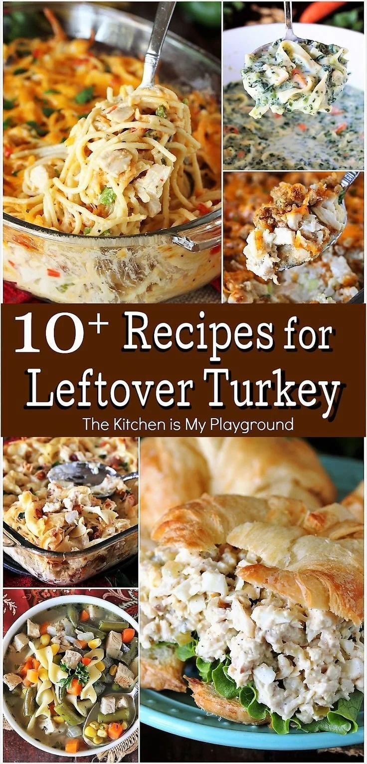 Delicious recipes for leftover turkey, showcasing creative dishes and ideas.