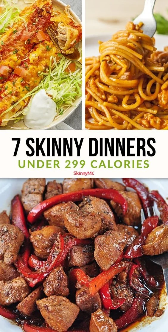 7 skinny dinners under 299 calories for healthy eating