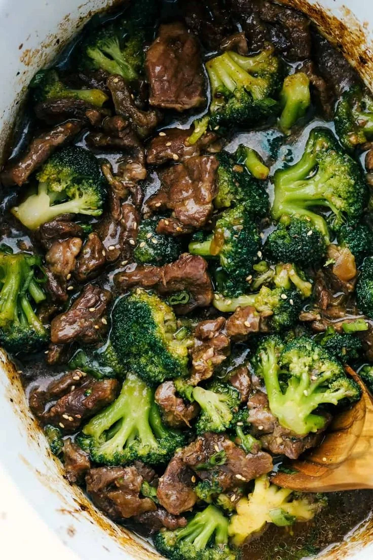 Delicious Beef and Broccoli stir-fry with vibrant green vegetables