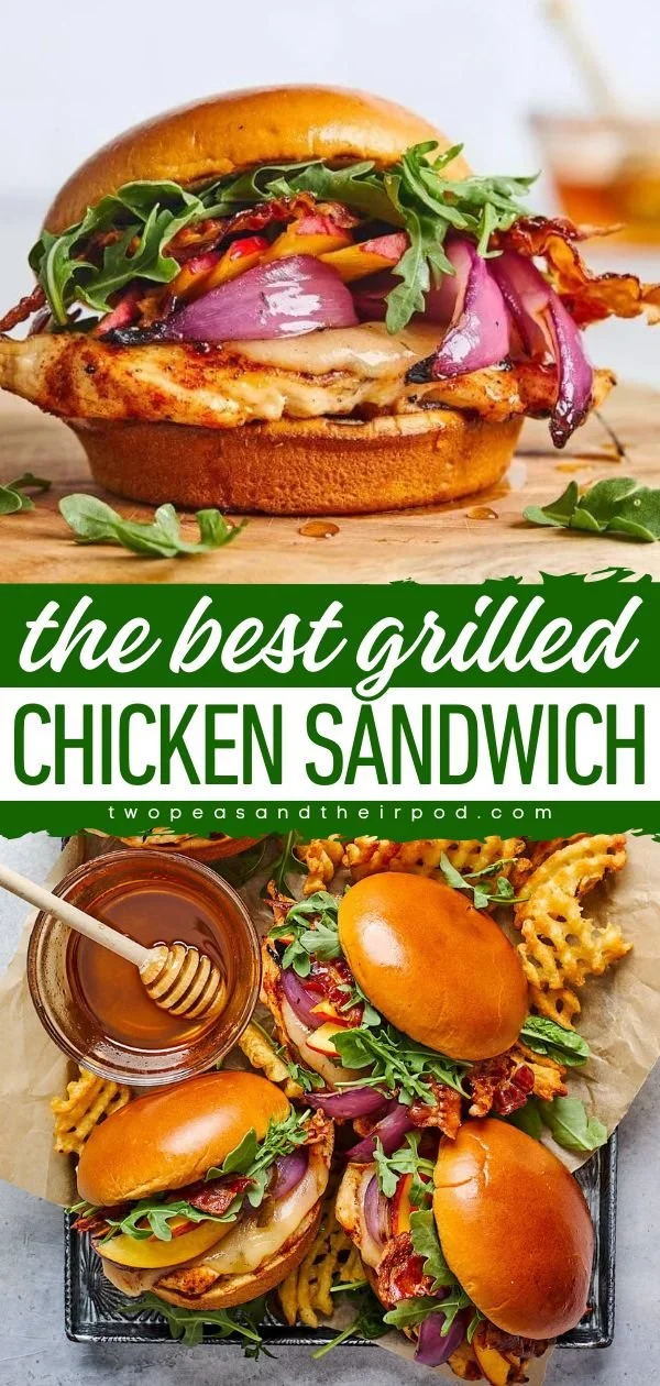 Delicious grilled chicken sandwich with fresh toppings and a crispy bun
