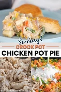 Delicious Crockpot Chicken Pot Pie in a bowl, ready to serve.