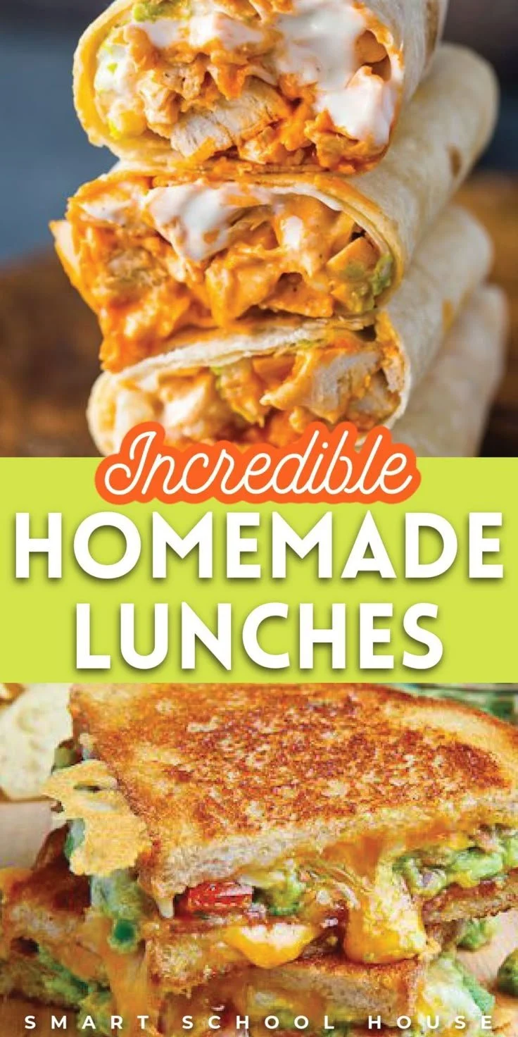 Incredible homemade lunches displaying a variety of healthy meal options