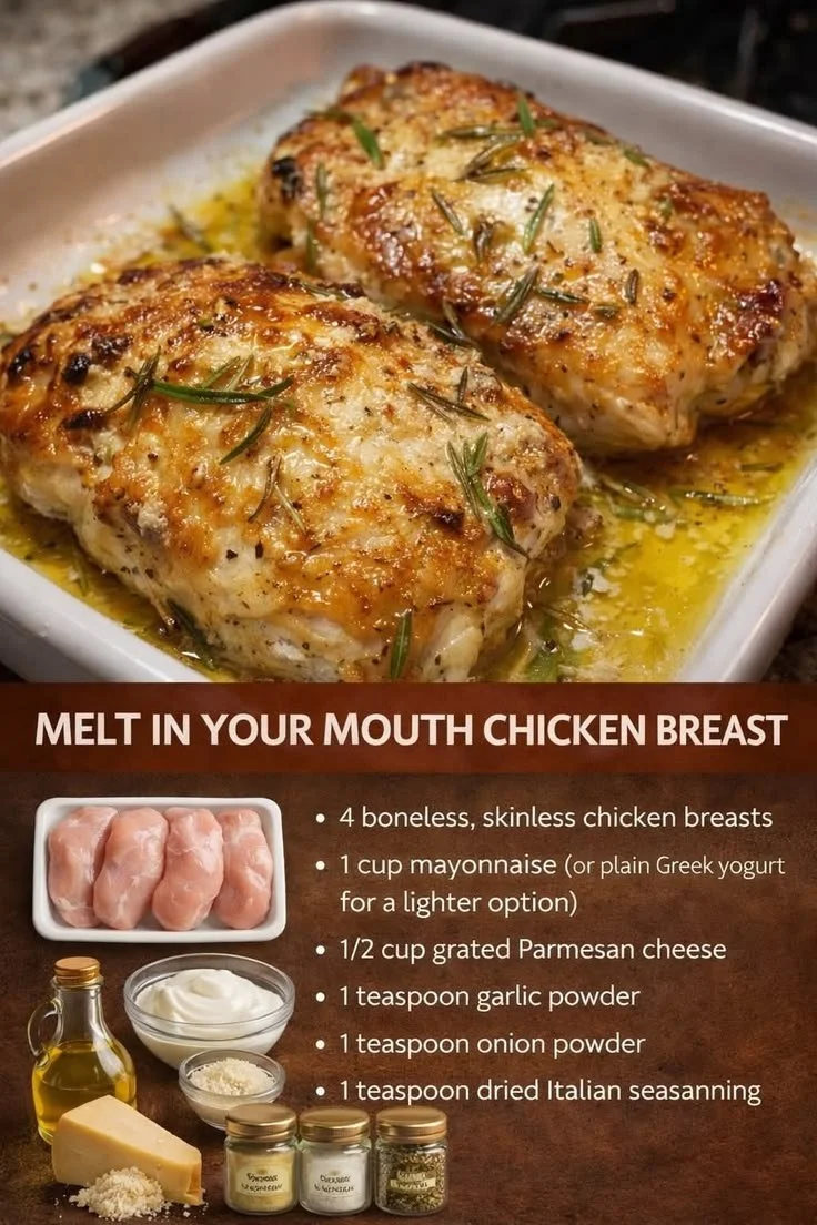 Melt in your mouth chicken breast, tender and juicy recipe