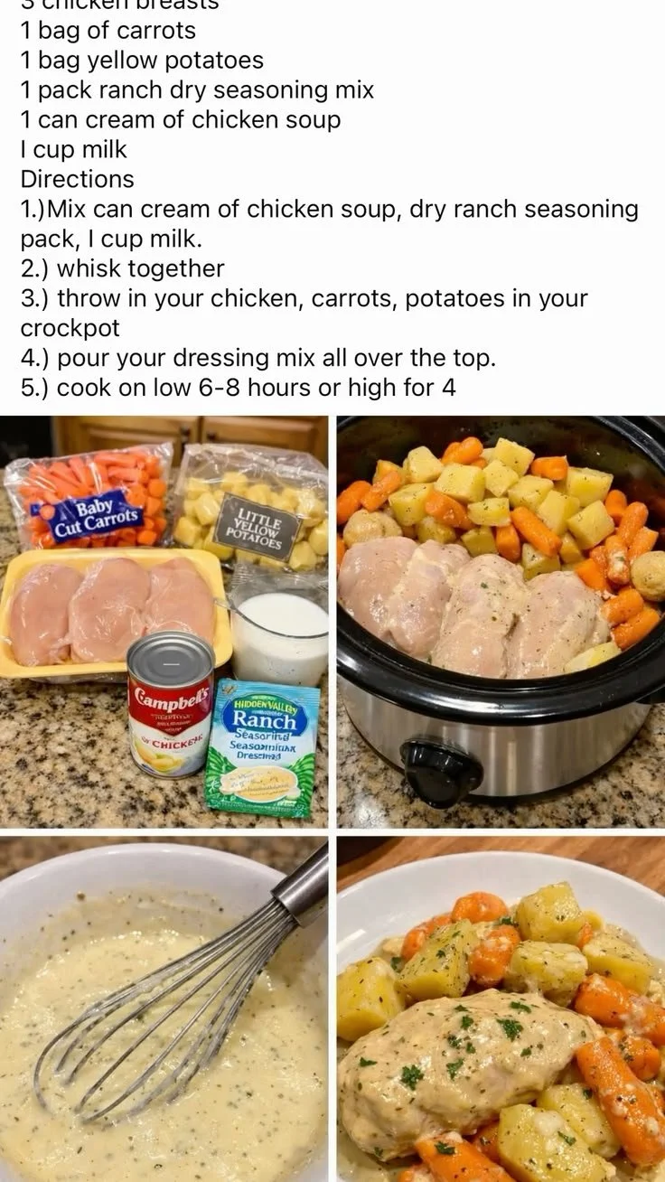 Slow Cooker Ranch Chicken with herbs and spices in a savory dish